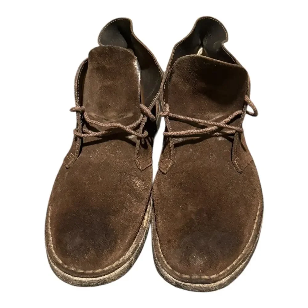 Clarks Original Chukka Men's Size 12 M Brown Suede CasualCrepe Sole Boot Lace Up